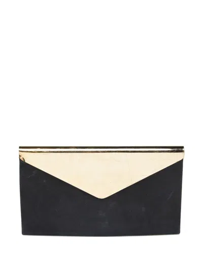 Pre-owned Jimmy Choo Suede Clutch In Black