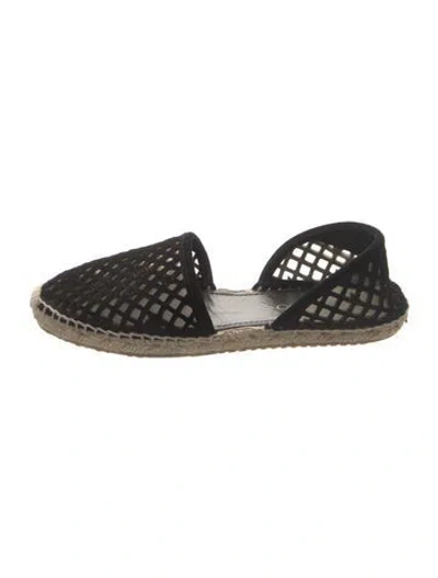 Pre-owned Jimmy Choo Suede Espadrilles In Black
