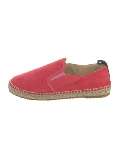 Pre-owned Jimmy Choo Suede Espadrilles In Pink