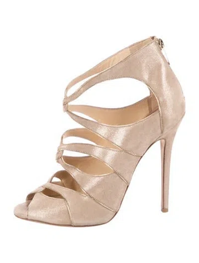 Pre-owned Jimmy Choo Suede Gladiator Sandals