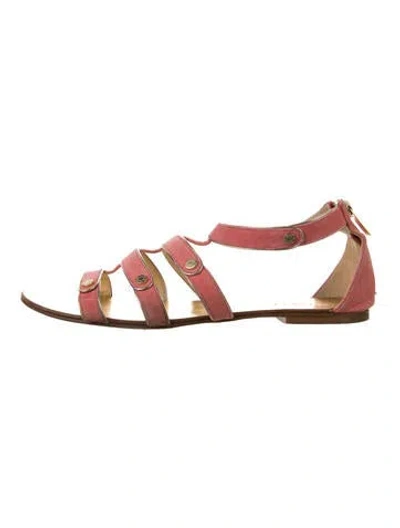 Pre-owned Jimmy Choo Suede Gladiator Sandals In Multi