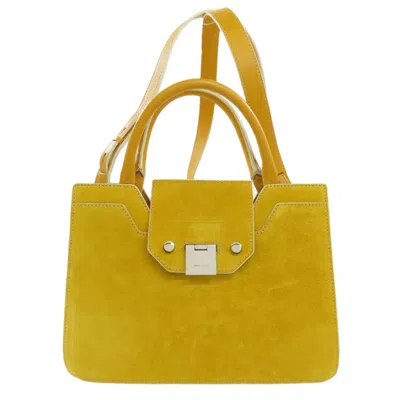 Pre-owned Jimmy Choo Suede Handbag () In Yellow