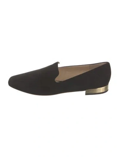 Pre-owned Jimmy Choo Suede Loafers In Black