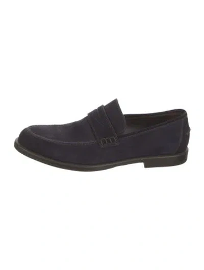 Pre-owned Jimmy Choo Suede Loafers In Blue