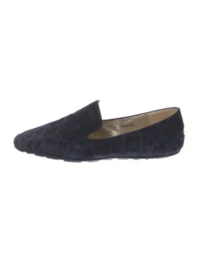 Pre-owned Jimmy Choo Suede Loafers In Multi