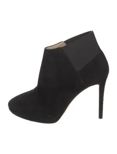 Pre-owned Jimmy Choo Suede Mules In Black