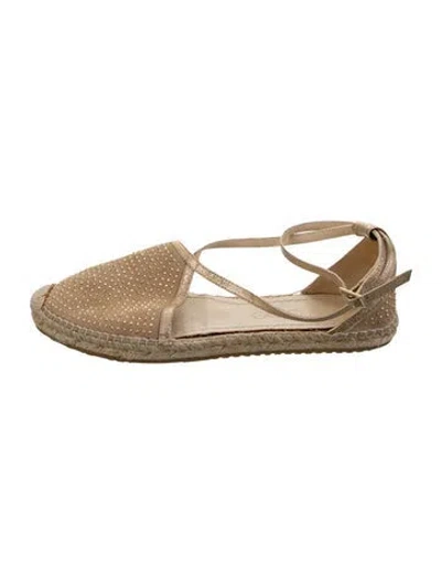Pre-owned Jimmy Choo Suede Patterned Espadrilles