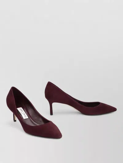 JIMMY CHOO SUEDE POINTED TOE STILETTO PUMPS