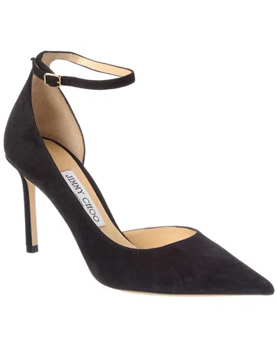 Jimmy Choo Suede Pump In Black