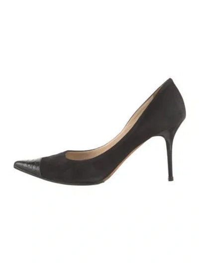 Pre-owned Jimmy Choo Suede Pumps In Black