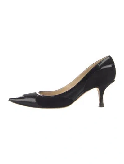 Pre-owned Jimmy Choo Suede Pumps In Black