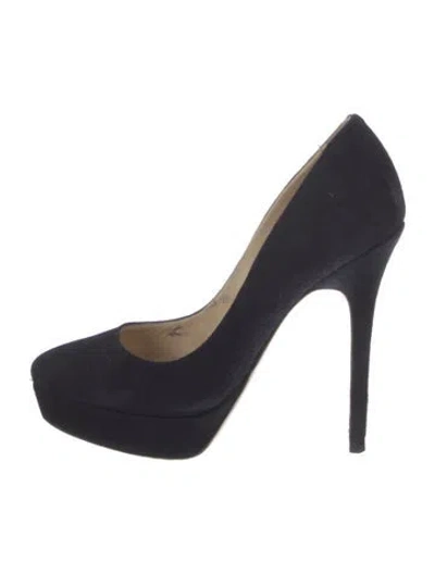 Pre-owned Jimmy Choo Suede Pumps In Black