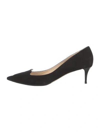 Pre-owned Jimmy Choo Suede Pumps In Black