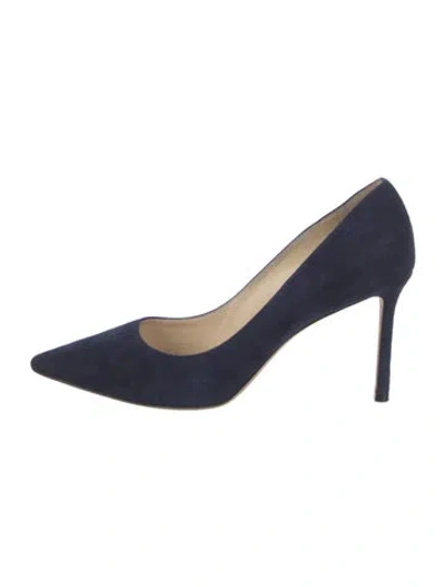 Pre-owned Jimmy Choo Suede Pumps In Blue