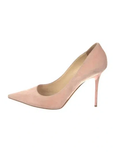 Pre-owned Jimmy Choo Suede Pumps In Pink