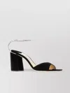 Jimmy Choo Suede Sandals With Block Heel And Embellished Strap