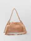 Jimmy Choo Suede Shoulder Bag Braided Handle