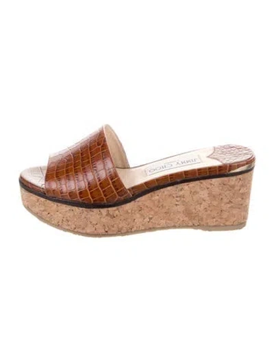 Pre-owned Jimmy Choo Suede Slides