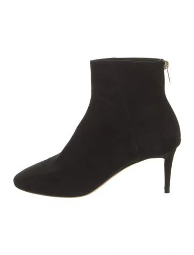 Pre-owned Jimmy Choo Suede Sock Boots In Black