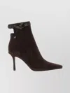 Jimmy Choo Camie Brown Ankle Boots With Knot Detail In Suede Woman In Brown