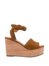Jimmy Choo Goat Leather Slide Sandals With Soft Lamb Leather Lining In Brown