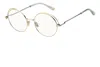 Jimmy Choo Sun Round Frame Glasses In White