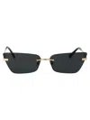Jimmy Choo Oro Pallido Metal Sunglasses In Gold
