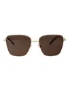 Jimmy Choo Oro Pallido Metal Sunglasses In 300673 Pale Gold