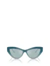 Jimmy Choo Cat-eye Sunglasses In Azure Gradient Glitter