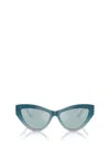 Jimmy Choo Cat-eye Sunglasses In Azure Gradient Glitter
