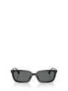 Jimmy Choo 55mm Rectangular Sunglasses In Black