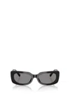 Jimmy Choo Eyewear Rectangle Frame Sunglasses In Black