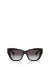 Jimmy Choo 54mm Gradient Polarized Pillow Sunglasses In Black