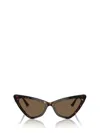 Jimmy Choo Eyewear Triangle Frame Sunglasses In Black