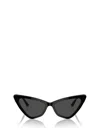 Jimmy Choo Jc Logo Acetate Cat-eye Sunglasses In Black
