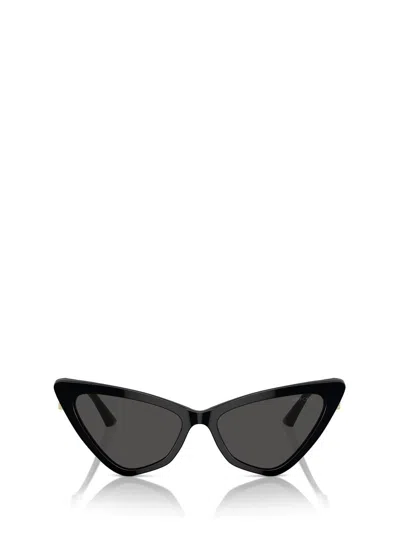 Jimmy Choo Jc Logo Acetate Cat-eye Sunglasses In Black