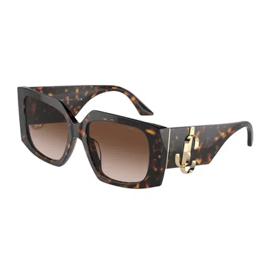 Jimmy Choo Woman Sunglasses Jc5006u In Brown