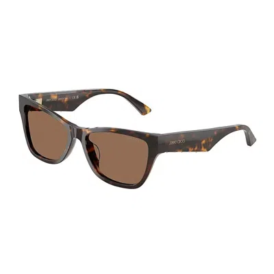 Jimmy Choo Sunglasses In Brown