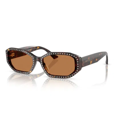 Jimmy Choo Sunglasses In Brown