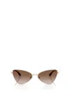 Jimmy Choo Sunglasses In Gold