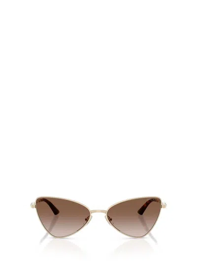 Jimmy Choo Sunglasses In Gold
