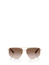 Jimmy Choo Eyewear Navigator Frame Sunglasses In Brown