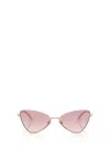 Jimmy Choo Sunglasses In Gold