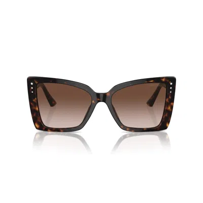Jimmy Choo Womens Black Jc5012 Square-frame Tortoiseshell Acetate Sunglasses In Multi