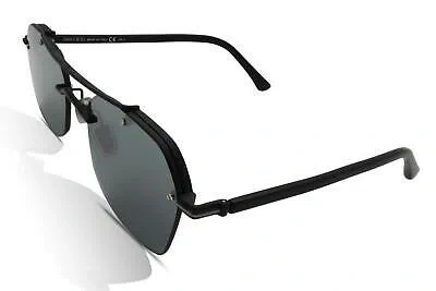 Pre-owned Jimmy Choo Sunglasses Men's Kit/s 807/t4 Black/silver In Gray