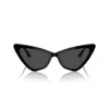 Jimmy Choo Jc Logo Acetate Cat-eye Sunglasses In Nero/grigio