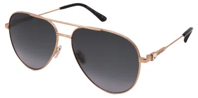 Jimmy Choo Sunglasses Olly/s-2m2-60-14-145 Non-polarized In Gold