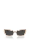 Jimmy Choo Eyewear Rectangle Frame Sunglasses In Opal Sand