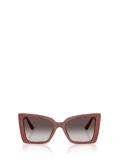 Jimmy Choo 54mm Gradient Butterfly Sunglasses In White