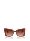 Jimmy Choo Eyewear Square Frame Sunglasses In Red